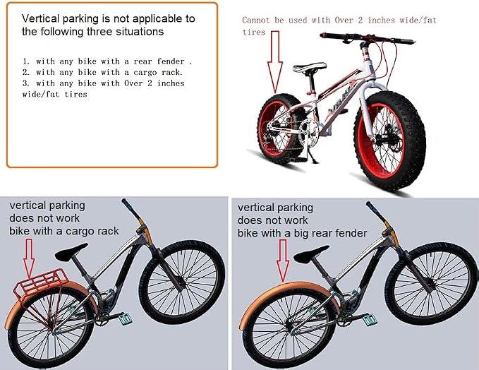Foozet Bike Stand, Vertical Bike Rack Garage, Space-Saving Rack - Image 8