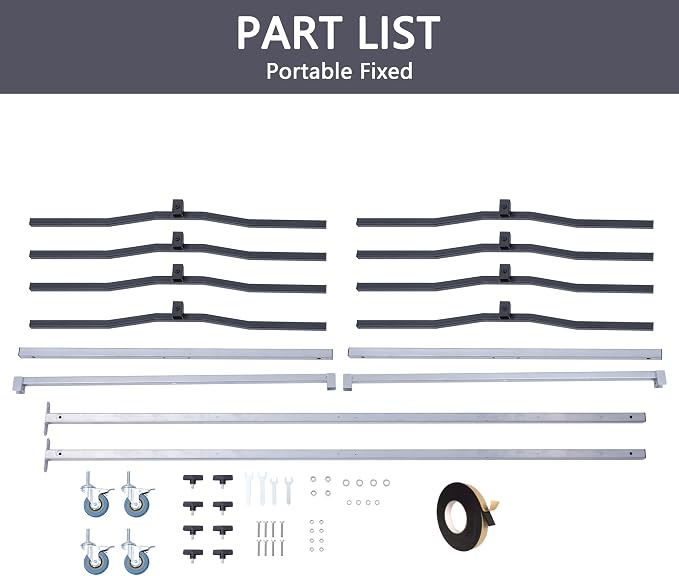 Mobile Bumper Storage Rack, Double-Sided Bumper Stand - Image 7