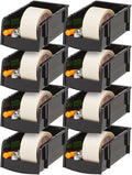 IRIS USA Stackable Bins, 7.5 x 4.5 x 3 inch, Plastic Hanging Open Front Shelf by IRISUSA