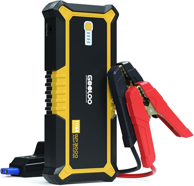 GOOLOO GP3000 3000A Jump Starter, 12V Car Battery Jump Starter by GOOLOO
