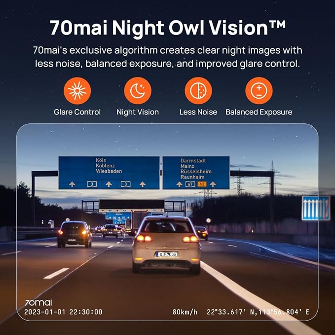 70mai Dash Cam M200, Dash Camera - Image 4