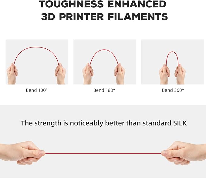 FLASHFORGE PLA Filament 1.75mm Red, 3D Printer Filament 1kg Spool, Dimensional - Image 4