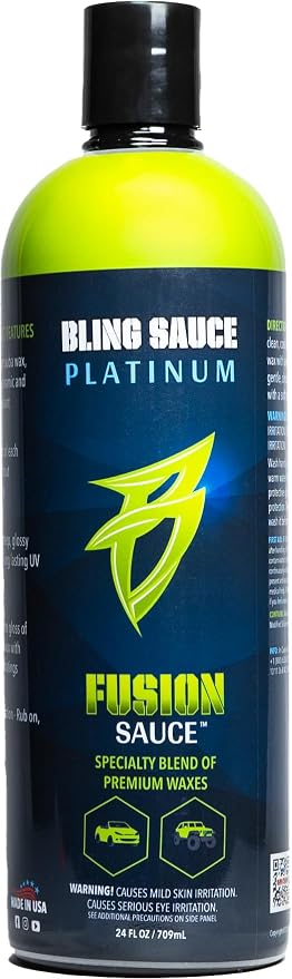 Platinum Fusion Sauce, Graphene & Ceramic Car Wax Blend by BlingSauce