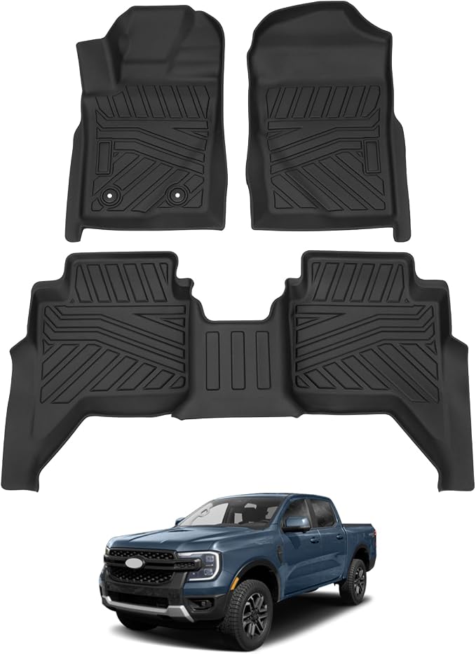 Cartist Floor Mats Fit for Ford Ranger 2024 2025 All Weather Floor Mat Ranger by cartist