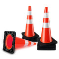 Traffic Cones 28 inch Orange 8 Pack Heavy Duty Safety Cones by StrLon