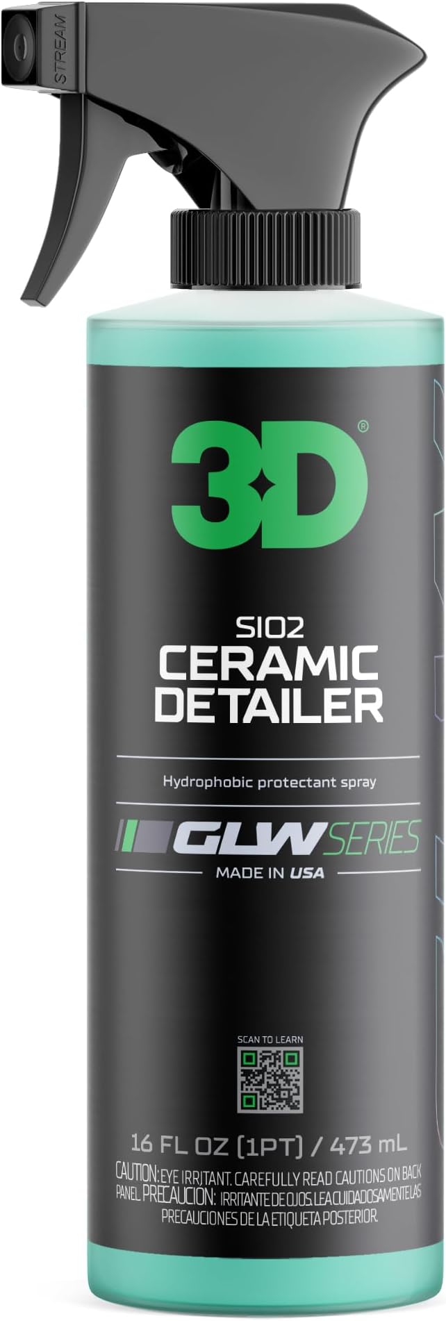 3D Ceramic Detailer, GLW Series | Hyper Gloss Finish | SiO2 Peak Hydrophobic by 3DCarCare