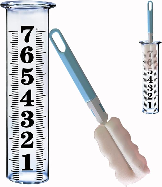 JMBay 7 Inch Plastic Rain Gauge Replacement Tube, Upgrade Freeze Proof Outdoor by JMBay