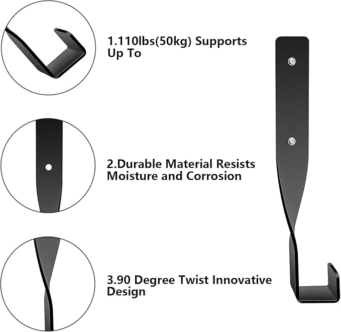 4PCS Chainsaw Wall Mount Storage Rack, Heavy-Duty Chainsaw & Tool Wall Mount - Image 6
