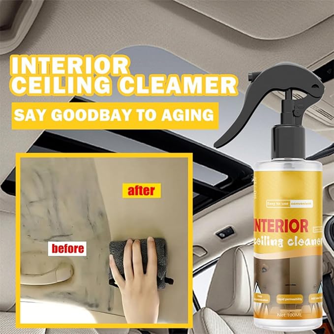 Multi-Purpose Car Interior Fabric Clean Polish Spray, Applies To Vehicle - Image 4