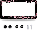 Cherry Blossom License Plate Frame Beautiful Flowers Pink License Plate by GORSNKYE