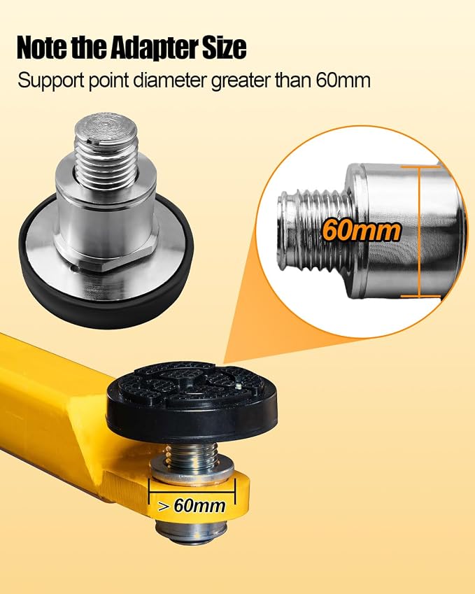 60mm Car Lift Feet Pads Plus-High Heightening Rubber Feet Tray Fit - Image 5