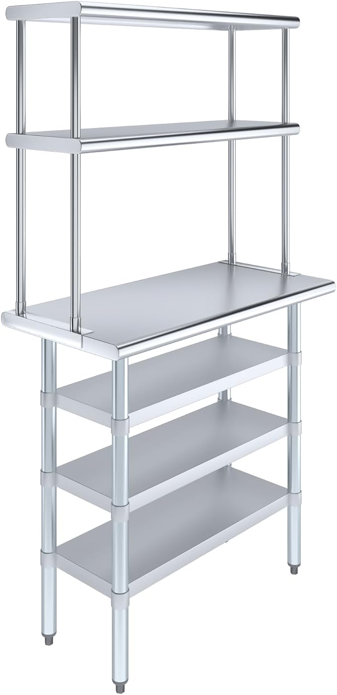 Amgood 18" x 36" Stainless Steel Work Table by AmGood