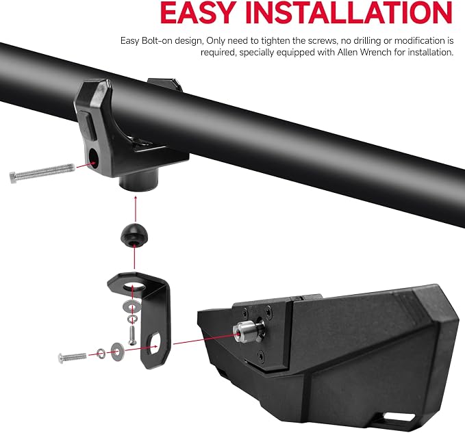 DREAMIZER UTV Rear View Mirror, 360°Adjustable Angle - Image 5