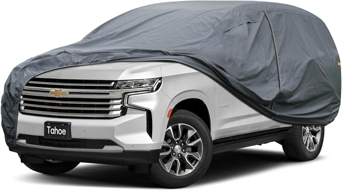 Premium Car Cover Custom Fit Chevrolet Tahoe, 16 Layers Heavy Duty Car Cover by GUNHYI