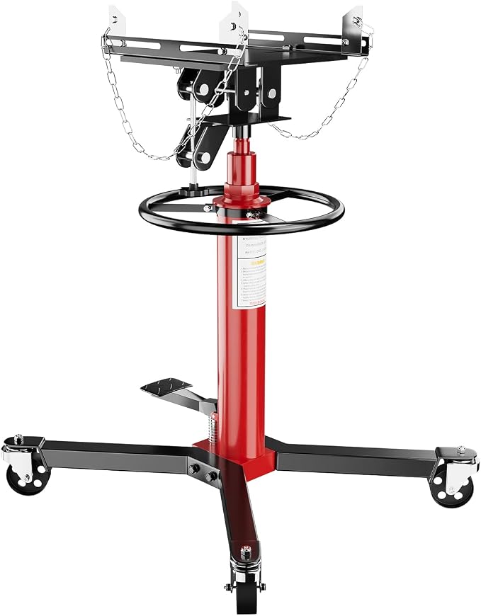 Transmission Jack, 1100lbs Hydraulic Telescoping Transmission Jacks, 33.5"-67" by GarveeTech