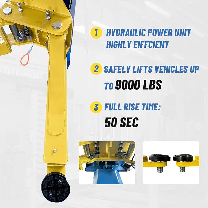 9000lbs 2 Post Car Lift Two/2 Post Lift Car Lift Automotive Lift - Image 8