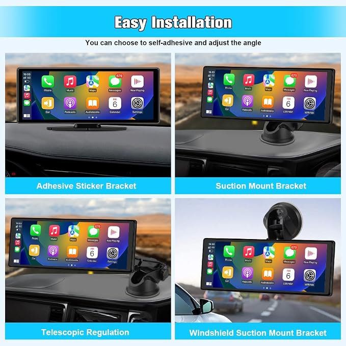 10.26" Portable Apple Carplay Screen - Image 3