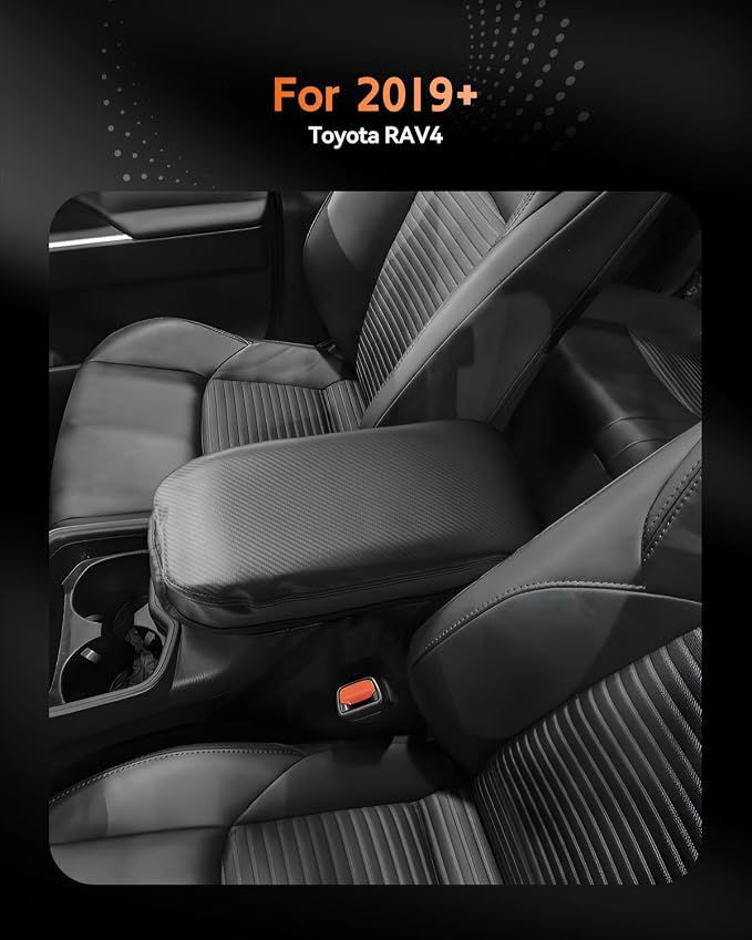 CDEFG for Toyota RAV4 2019-2025 Center Console Cover Armrest Box Cover for RAV4 - Image 2