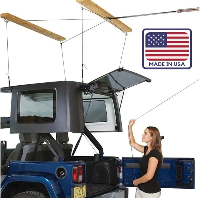 HARKEN - Truck Cap Overhead Garage Storage Hoist, Self-Leveling, Safe Anti-Drop - Image 5