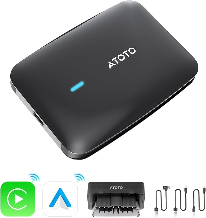 AI Box CarPlay with Bluetooth OBD2 Scnaner，2025 Upgrade Wireless CarPlay by Unknown