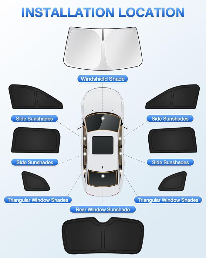 Sunshades for Honda CRV 2023-2025 2026 CR-V Accessories Windshield Sun Shade - Image 5