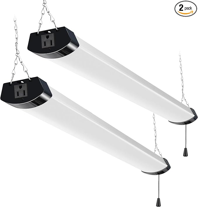 hykolity 4FT 120W LED Shop Light Linkable, 5000K Utility Shop Lights by hykolity