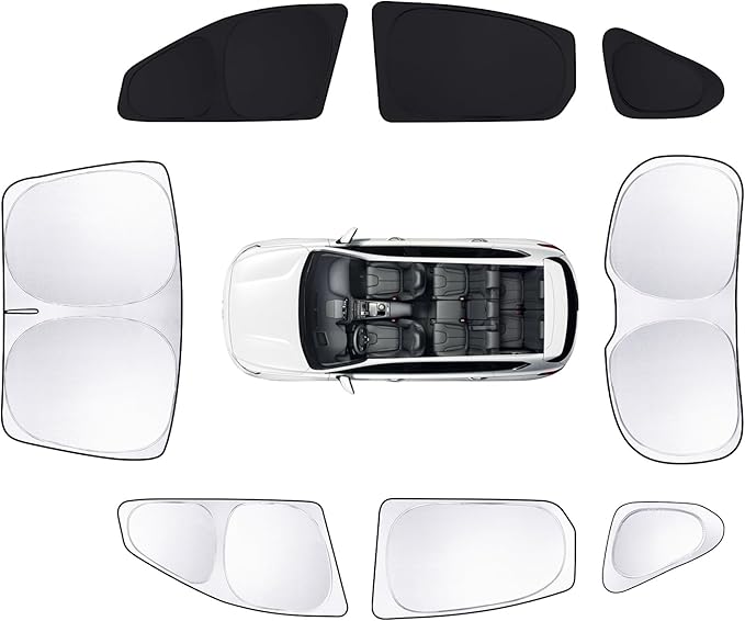 8pcs Car Window Shades for Hyundai Santa Fe 2013-2018 Accessories, Windshield by Unknown