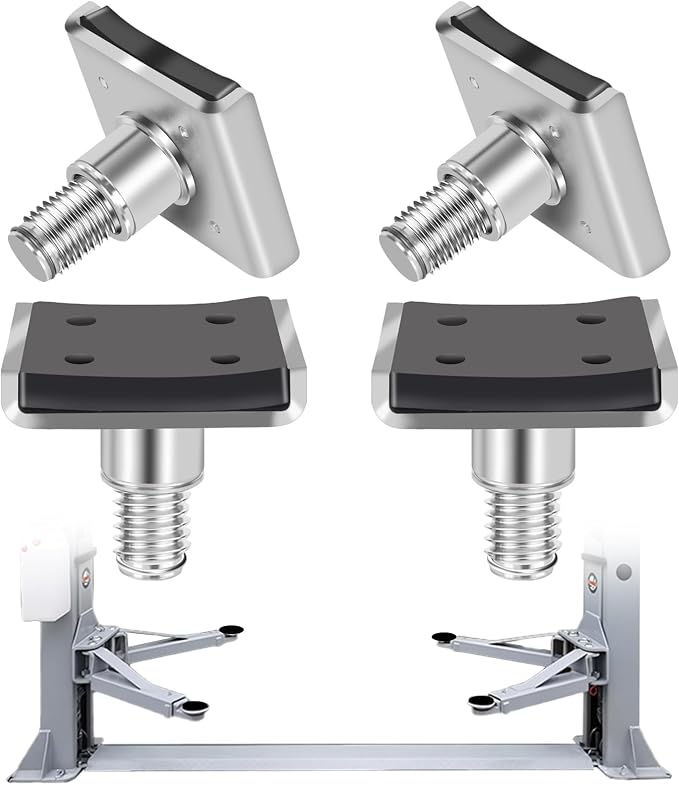 4 Pack Truck Adapter for 2 Post Lift, Hot Dipped Galvanized Steel Lift Pads for by gjkldcvb