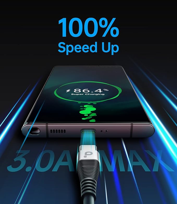 USB C Cable Fast Charging, USB-C Charging Cable Compatible - Image 2
