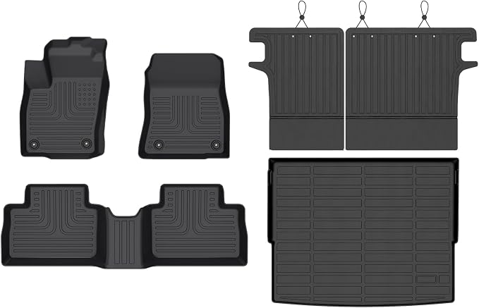 Wayhigh-All Weather Floor Mats & Cargo Liner and Seatback Cargo Set by Wayhigh