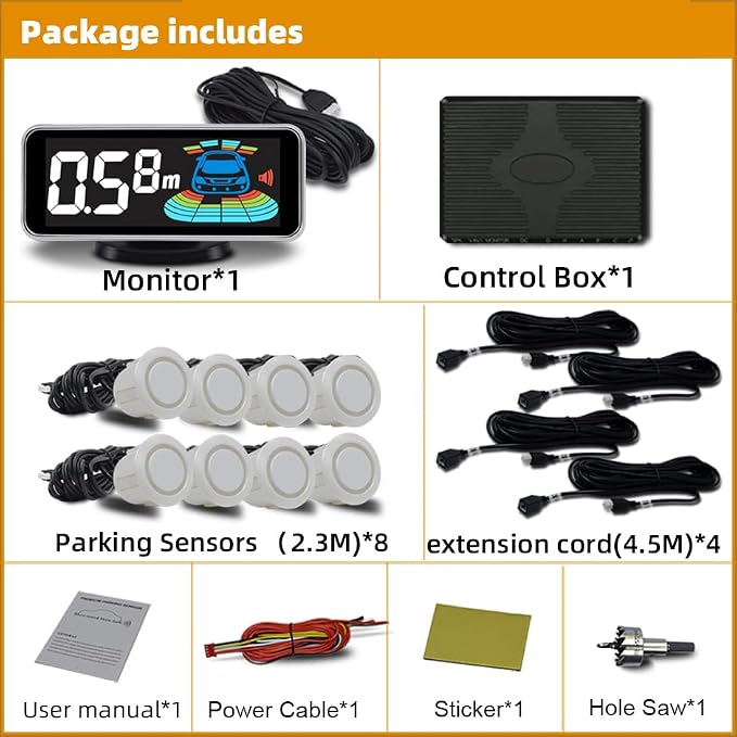 Backup Parktronic System Car Auto Vehicle Reverse - Image 6