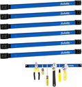 6 Pieces 18" Magnetic Tool Holder Strip, Metal Tool Organizer Rack by RechabiteMagneticTools