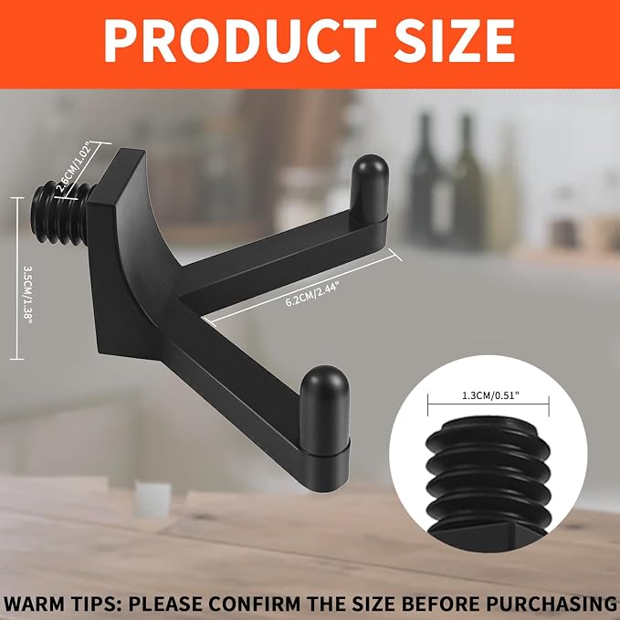 6Pcs Tool Hooks for Storage, ABS Shed Hooks Wall Shed Hanger Garage - Image 3