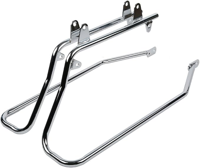 XFMT Hard Saddlebags Saddle Bag Turnk W/Chrome Conversion Brackets - Image 7