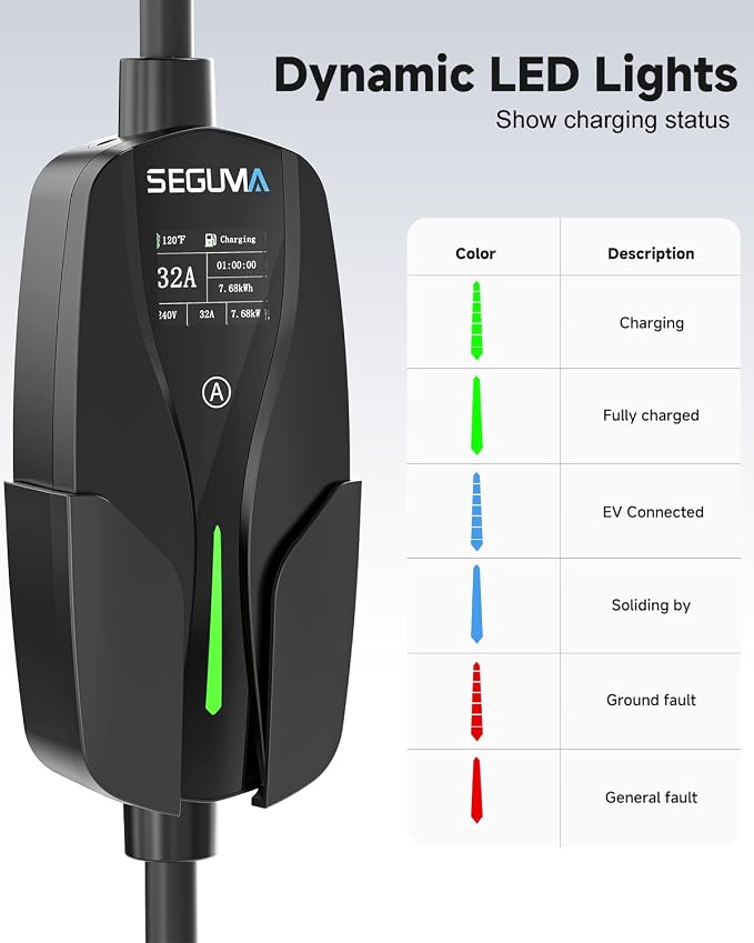 Level 2 EV Charger for Tesla, 32Amp 240V 7.68kW NACS EV Chargers, NEMA 14-50 - Image 9