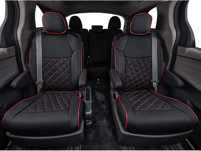 EKR Sienna Seat Covers for 2011-2020 Toyota Sienna L, 7 Seats, 2nd Row Captain - Image 5