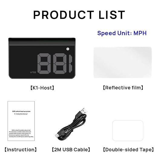 Heads up Display for Cars, Car HUD, Head up Display for Car, Digital GPS HUD - Image 6