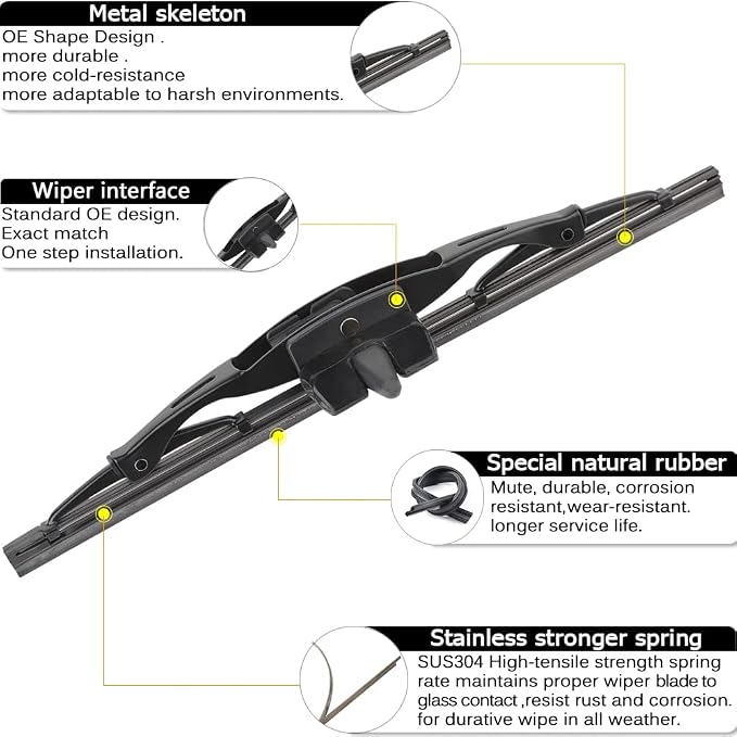 AUTOBOO 16"+14"+14" Windshield Wipers - Image 2