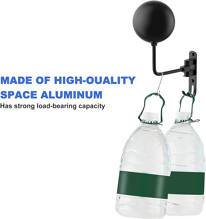 aiGear Motorcycle Helmet Holder, 180°Rotatable Motorcycle Helmet Rack - Image 7