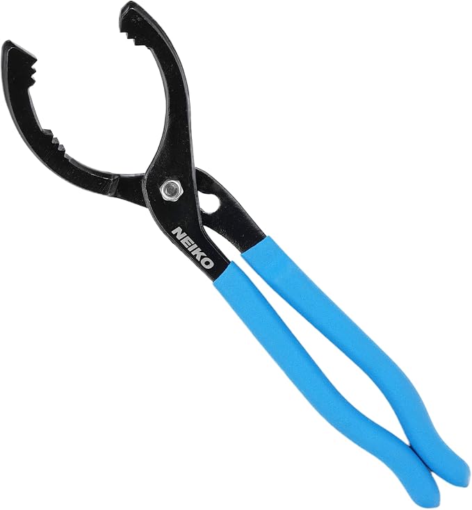 NEIKO 03422A Oil Filter Wrench, 12” Adjustable Oil Filter Pliers, 3 Adjustable by NeikoTools