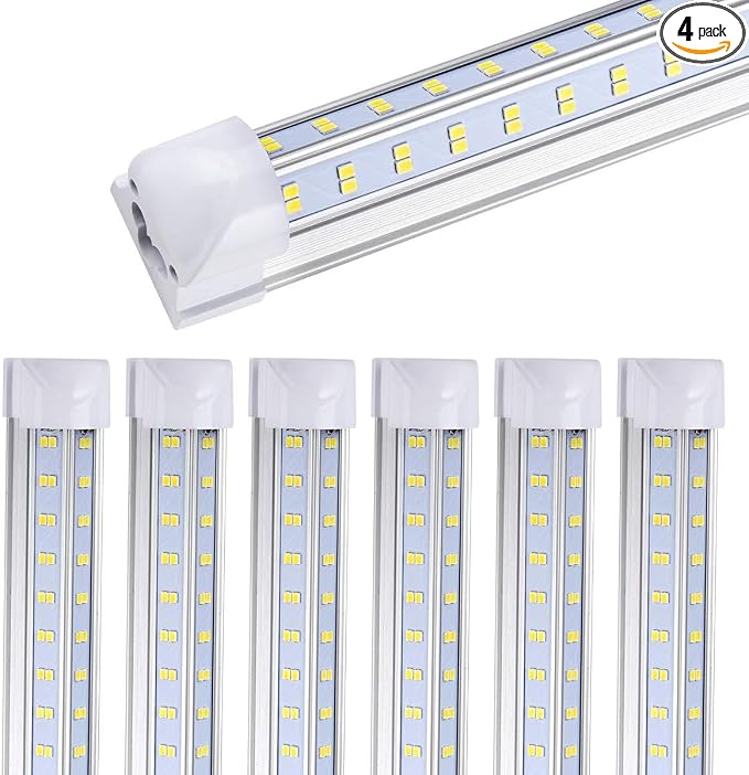 4FT LED Shop Light, 25 Pack, 60W 6000K 9500LM Clear White, Linkable Integrated by DOUYIDOUBEST-LEDLIGHTING