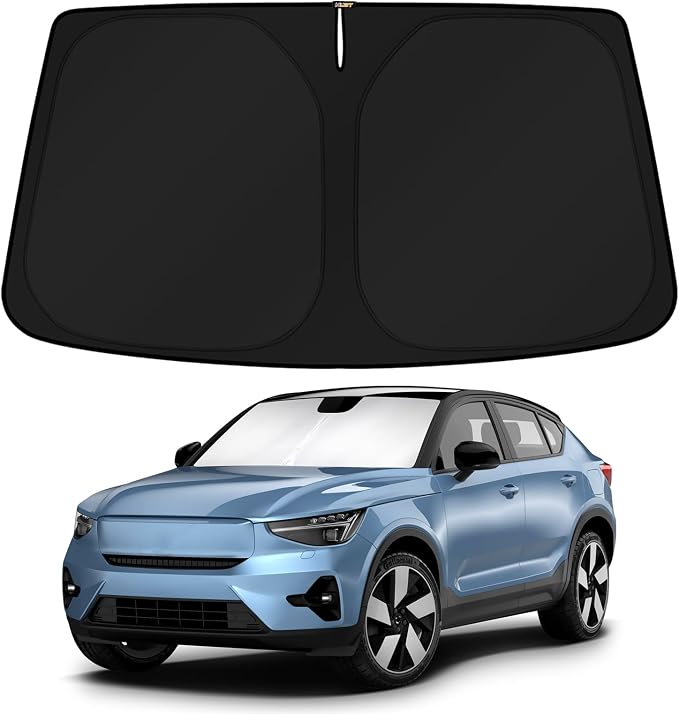 KUST Windshield Sun Shade for 2022-2025 Volvo C40 Recharge, Ultimate SUV by KUST
