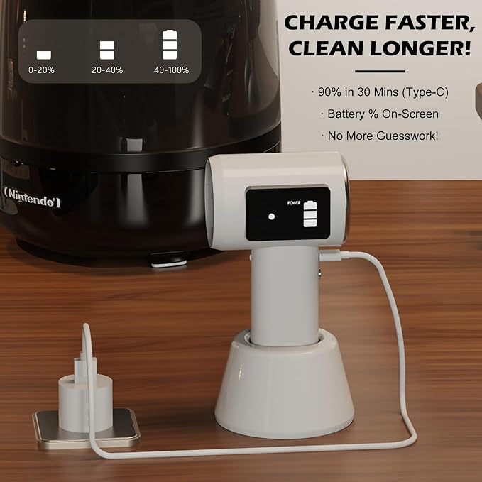 Mini Cordless Handheld Vacuum Cleaner, 21000Pa Strong Suction, 2-Speed USB-C - Image 3