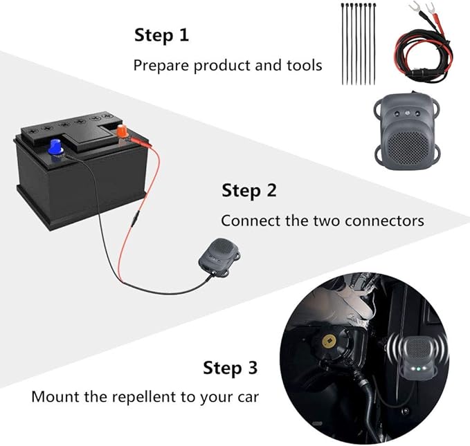 Rodent Repellent for Car Engine Under Hood Rodent Repeller - Image 5