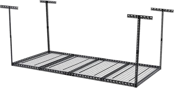 Overhead Garage Storage Rack 4x6 FT, Steel Ceiling Shelves 330lb Capacity - Image 7