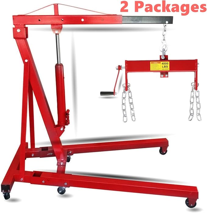 Engine Hoist 2 TON Folding Hydraulic Engine Motor Hoist - Image 7