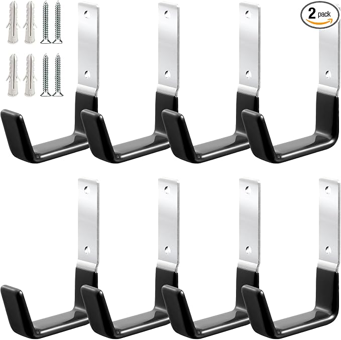 Heavy Duty Steel Garage Hooks, Garage Storage Utility Hooks, Anti-Slip Hanger by GeeWatom