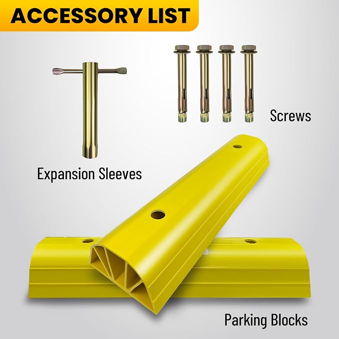 ROBLOCK Parking Stopper for Home Garage & Outside, Heavy Duty Garage Stoppers - Image 6