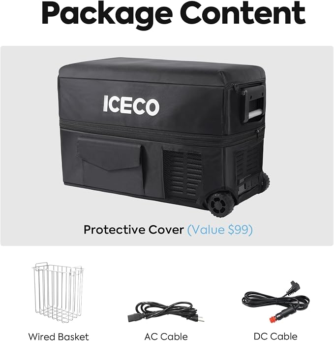 ICECO JP50 Pro Portable Refrigerator, 12Volt Car Fridge Freezer, Compact - Image 5