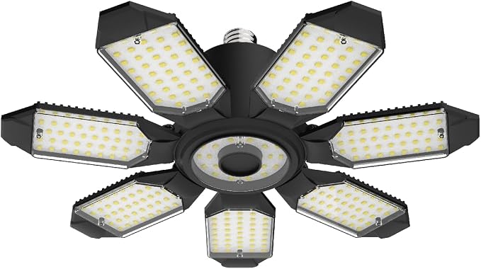 TANBABY 2 Pack LED Garage Lights, 150W Deformable Best Ceiling Shop Lights - Image 4